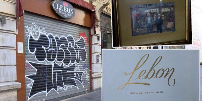 Beyoğlu'nda 212 yıllık Lebon pastanesi kapandı