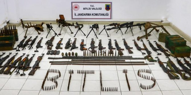 İçişleri: 'Eren' operasyonlarında çok sayıda silah ve mühimmat ele geçirildi