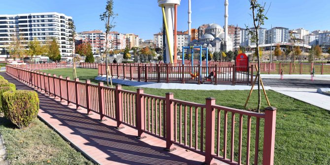 Büyükşehir Belediyesi Etimesgut Kelebeksu Parkı’nda bakım-onarım çalışması tamamladı