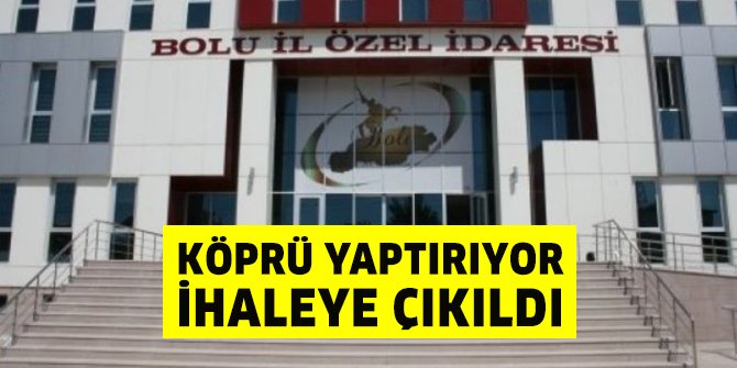 Bolu İl Özel İdaresi Mengen Çayı’na köprü yaptırıyor