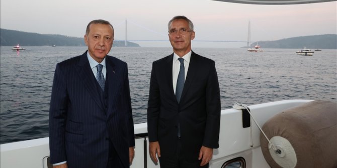 Cumhurbaşkanı Erdoğan, NATO Genel Sekreteri Stoltenberg'i kabul etti