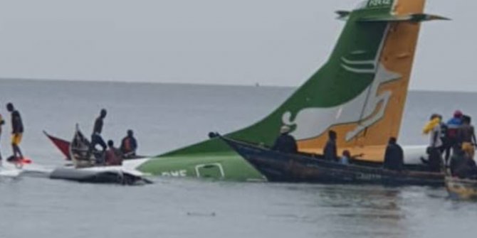 Tanzanya'da bir yolcu uçağı Viktorya Gölü'ne düştü