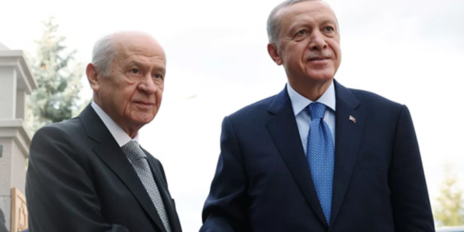 Cumhurbaşkanı Erdoğan, Bahçeli görüşmesi sona erdi
