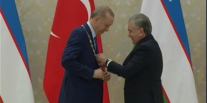 Erdoğan: Bu nişanı büyük bir onurla taşıyacağım