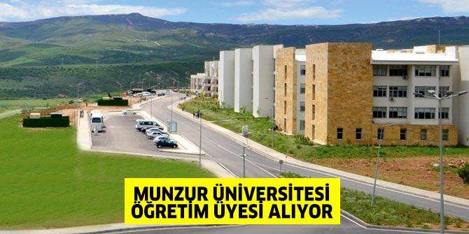 Munzur Üniversitesi Öğretim Üyesi alıyor