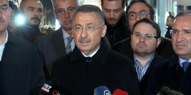Cumhurbaşkanı Yardımcısı Oktay'dan bombalı saldırıya ilişkin açıklama