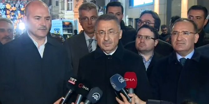 Süleyman Soylu, Bekir Bozdağ ve Fuat Oktay Taksim'de