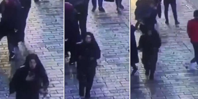 İstiklal Caddesi'nde şüpheli kadının kaçış anı kamerada