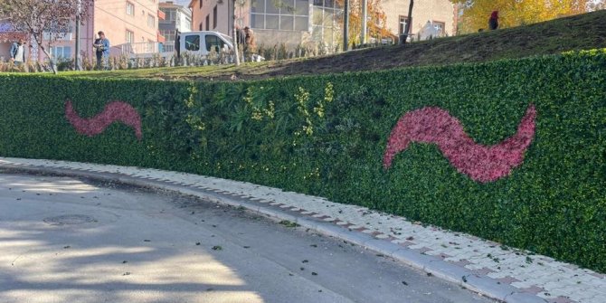 Pursaklar’da dikey bahçe projeleri hayata geçti