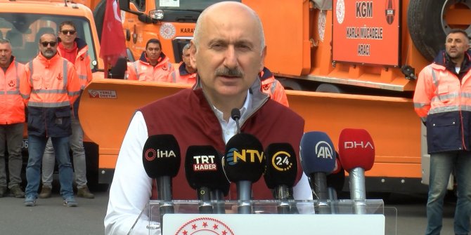 Karaismailoğlu: Yoğun yağışlar gelmeden karayollarında lojistik hazırlıklarımızı tamamladık
