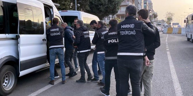 Tekirdağ'da uyuşturucu operasyonu: 10 gözaltı