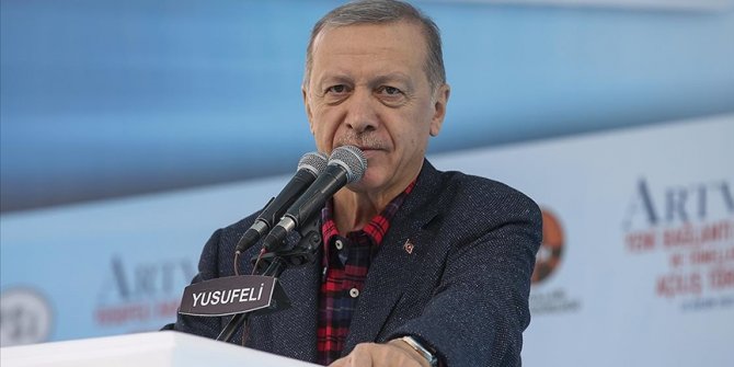 Cumhurbaşkanı Erdoğan: Yusufeli Barajı, Yeni Bağlantı Yolları ve Tünelleri ile Yeni Yerleşim Bölgesi Açılış Töreni'ne katıldı