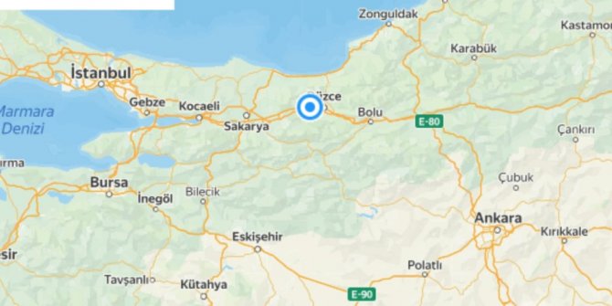 AFAD duyurdu:  Düzce'de yeni deprem