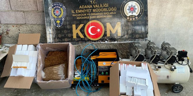 Adana’da kaçak sigara operasyonu: 21 gözaltı