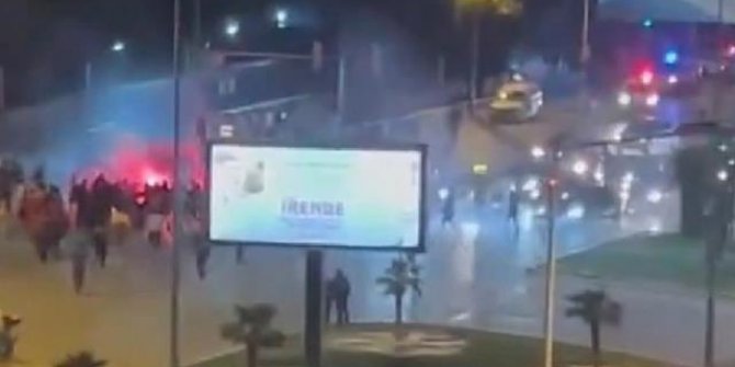 Göztepe-Altay taraftarlarının kavgası sokaklara taştı