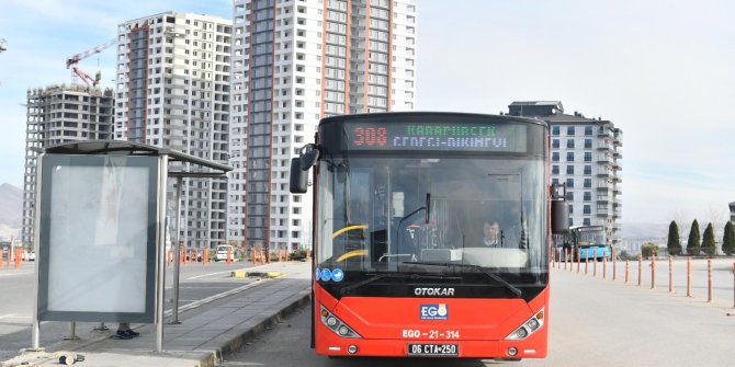 EGO, Karapürçek Caddesi’nden Talatpaşa Bulvarı istikametine 308 numaralı hattı devreye soktu