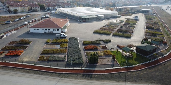 Ovacık Mahallesi’ne ait akıllı serada onlarca tür bitki Keçiören’in park ve bahçelerini süslemek üzere hazırlanıyor