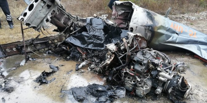 Bursa'da doğal gaz santrali bölgesine hava aracı düşmesi sonucu 2 kişi hayatını kaybetti
