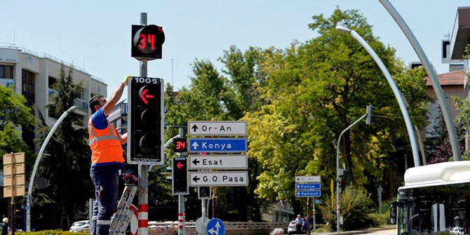 Ankara’da trafik lambalarındaki geri sayım sayaçları kaldırıldı