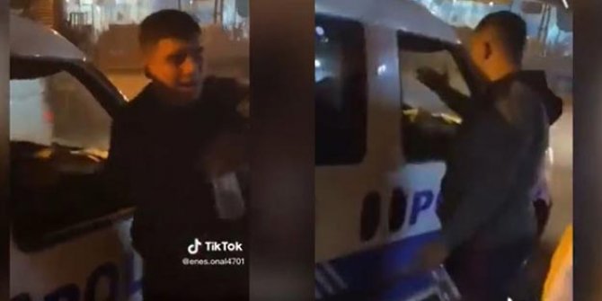 Adana'da kimliği belirsiz bir grup, görev başındaki polislere haakret etti