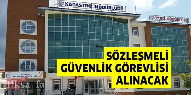 Tapu ve Kadastro Genel Müdürlüğü personel alacak