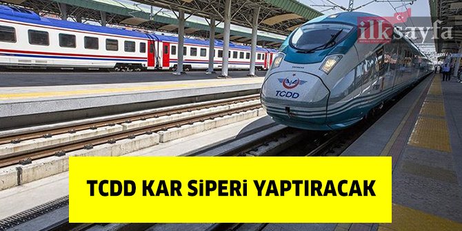 TCDD kar siperi yaptırıyor