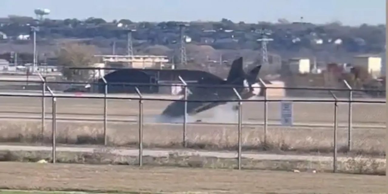 F-35B savaş uçağı iniş sırasında çakıldı: Saniye saniye o anlar