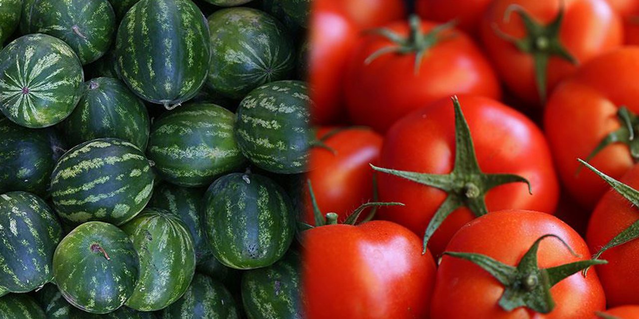 Başkentte bu yıl en fazla sebzelerden domates meyvelerden karpuz tüketildi