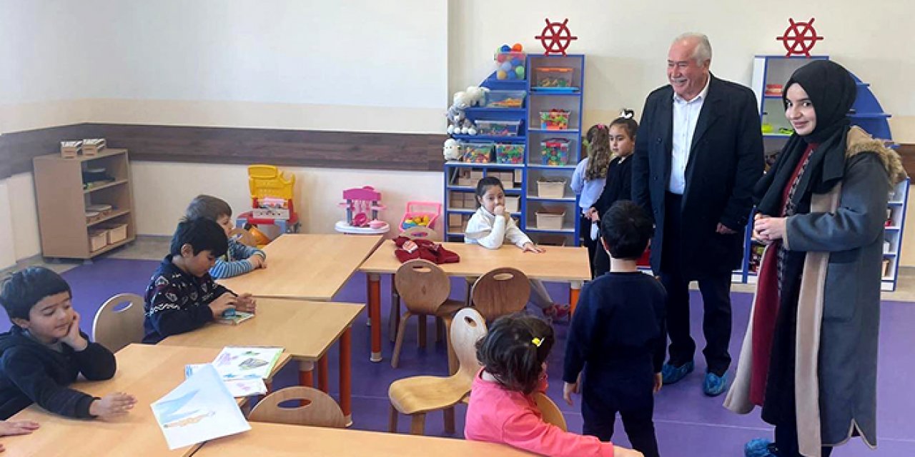 Güdül Belediye Başkanı Yalçın’dan anaokulu ziyareti