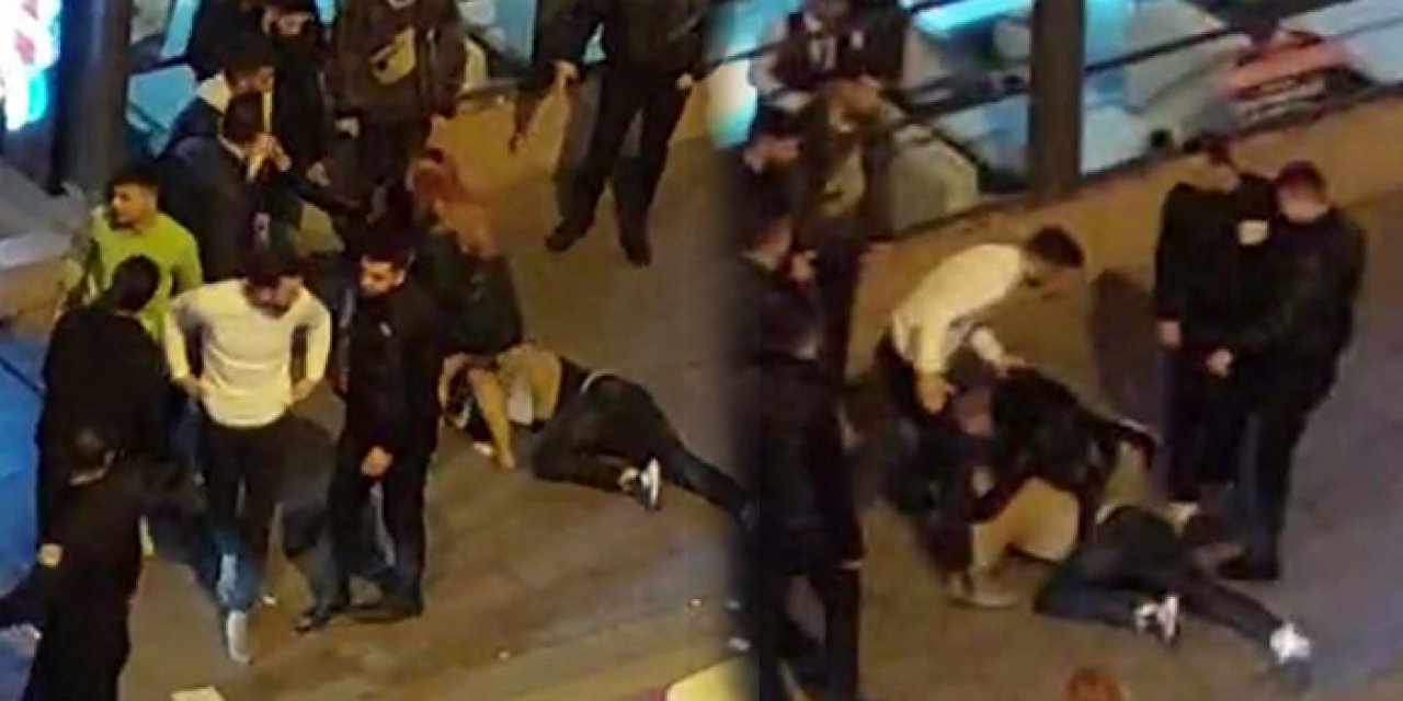 Çankaya’da iki grubun sopalı kavgası kameralara yansıdı