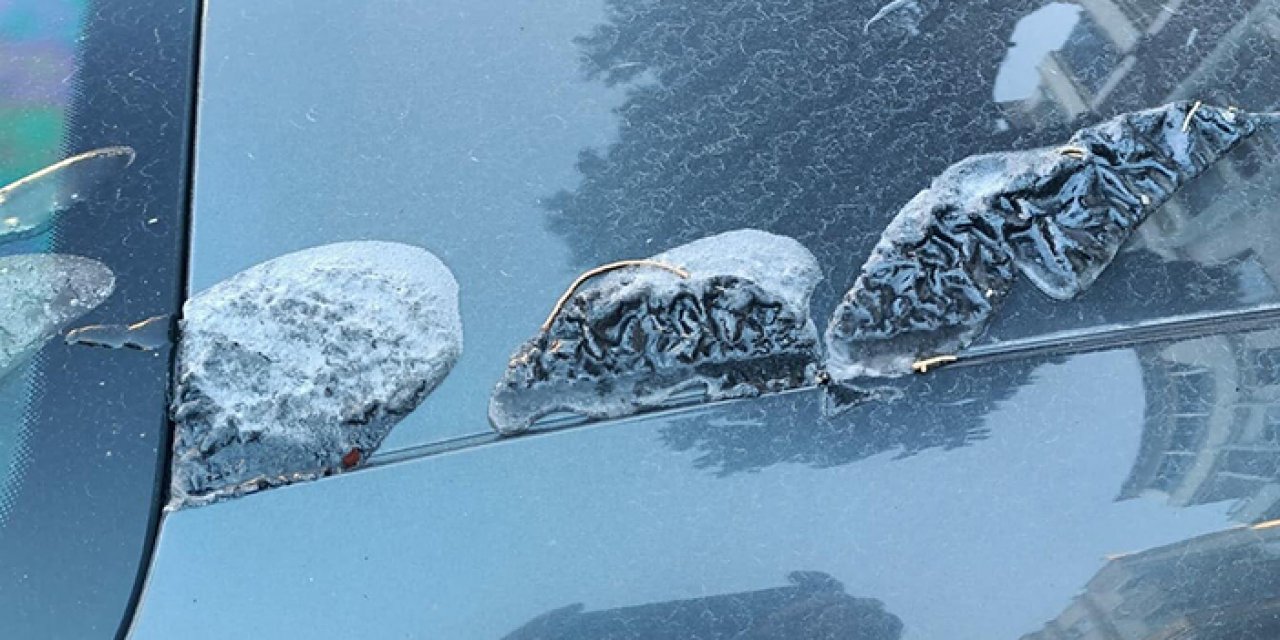 Zabıta müdürünün arabasına boya sökücü döktü