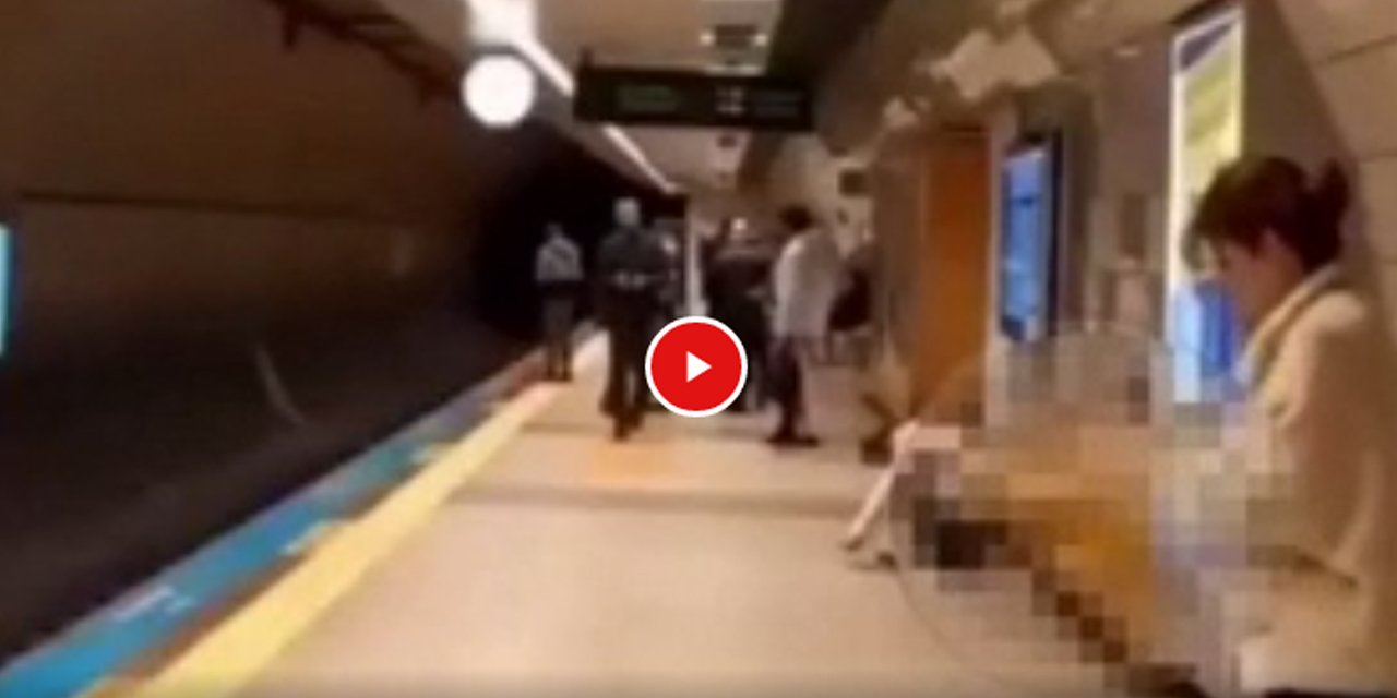 Metroda herkesin gözü önünde çiş yaptı