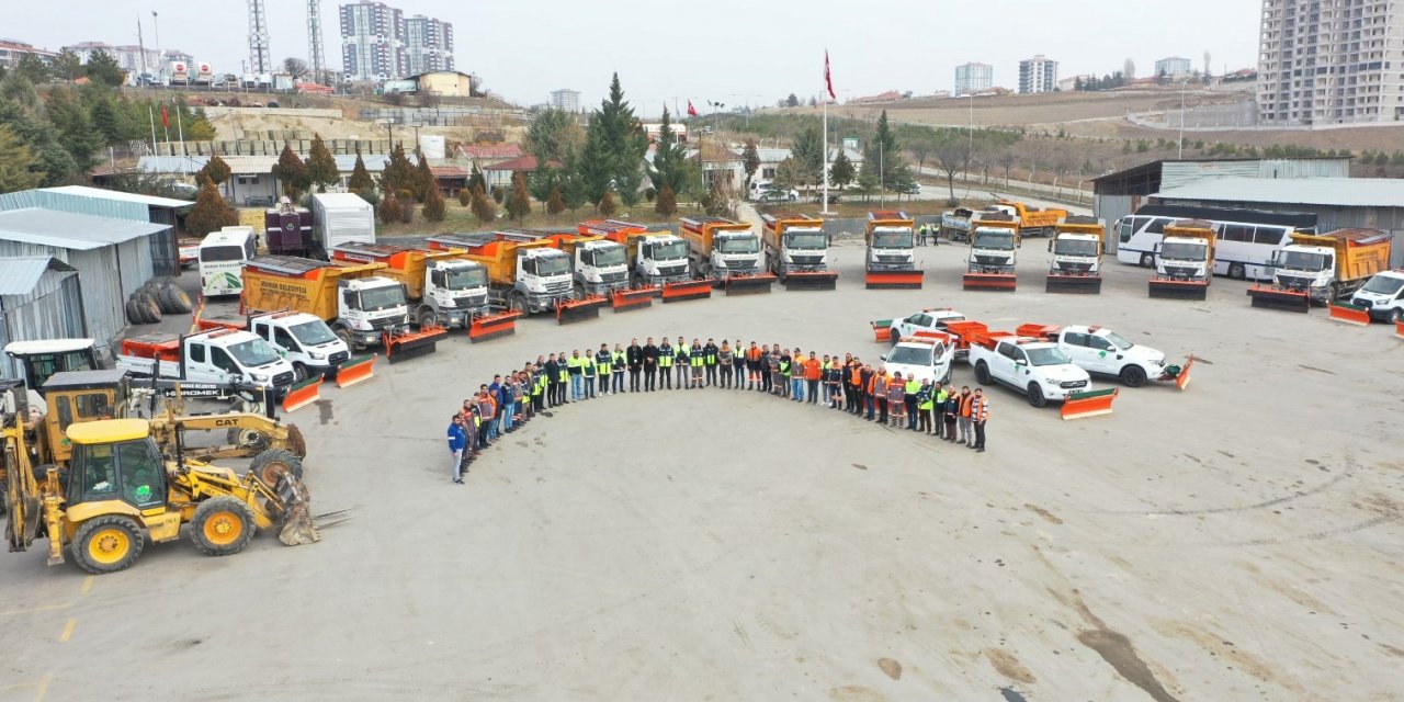 Mamak Belediyesi kış şartlarına karşı önlem aldı