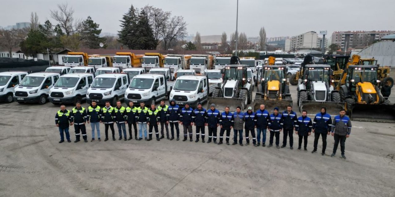 Altındağ Belediyesi kış hazırlığını tamamladı