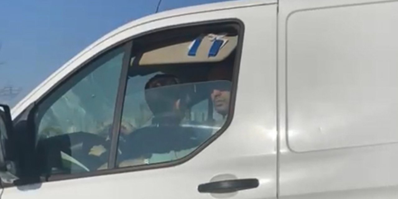 Kucağında çocukla araç kullanan kişiye 784 TL ceza