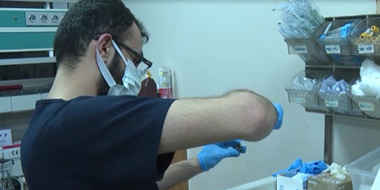 Dışkapı hastanesi acil servis çalışanları yeni yıla görev başında girdi