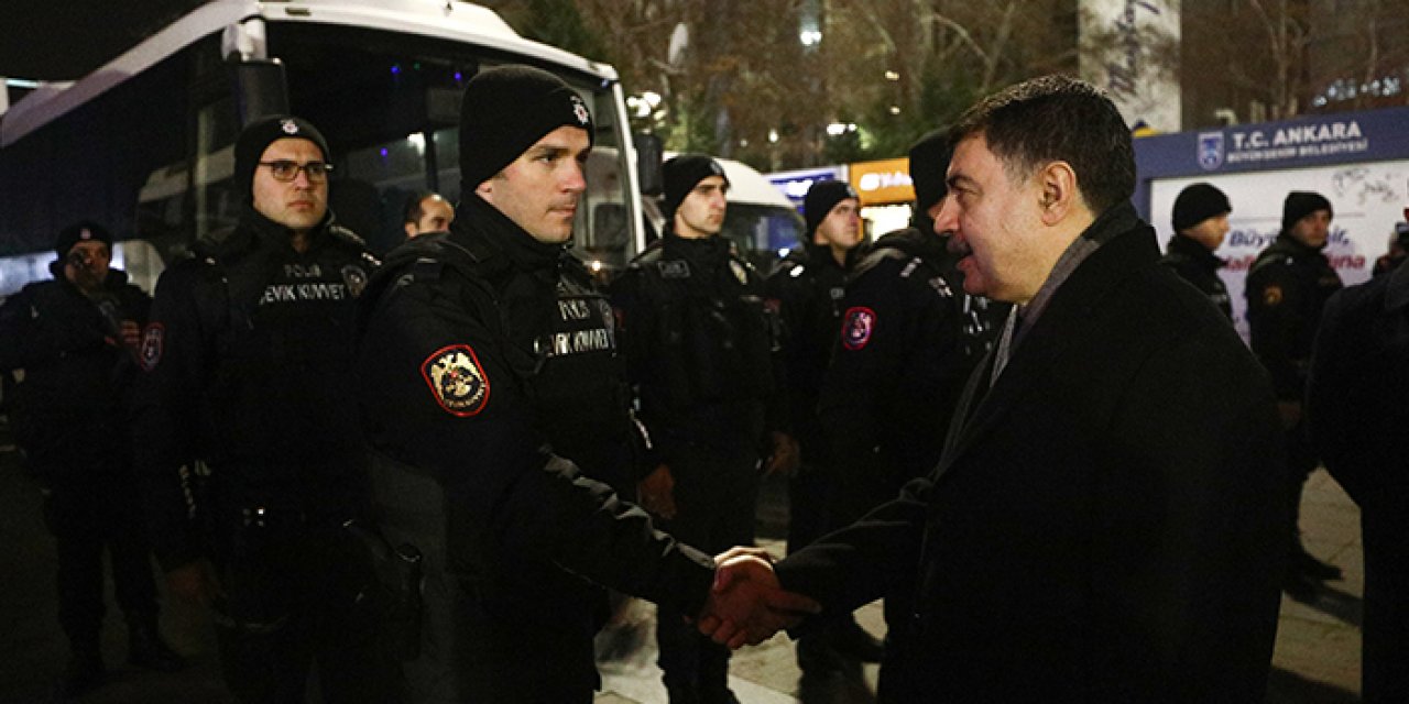 Ankara’da yılbaşı gecesi Vali Şahin görevlileri yalnız bırakmadı