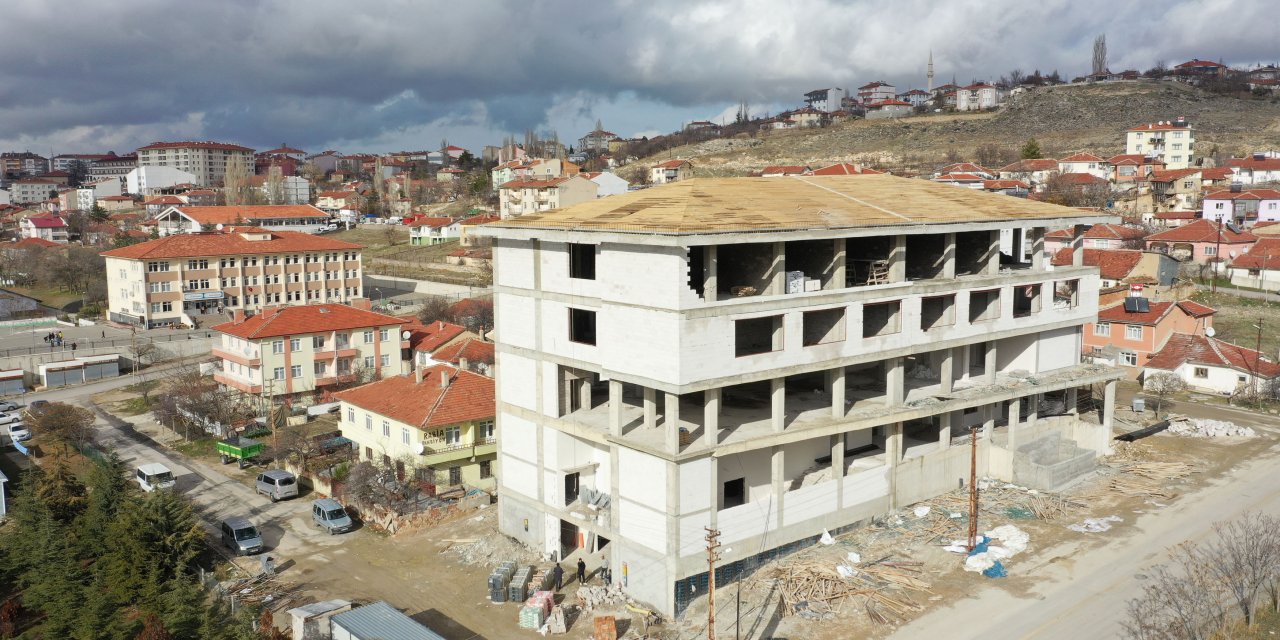 Büyükşehir Belediyesi tarafından inşa edilen Haymana Aile Yaşam Merkezi yükseliyor