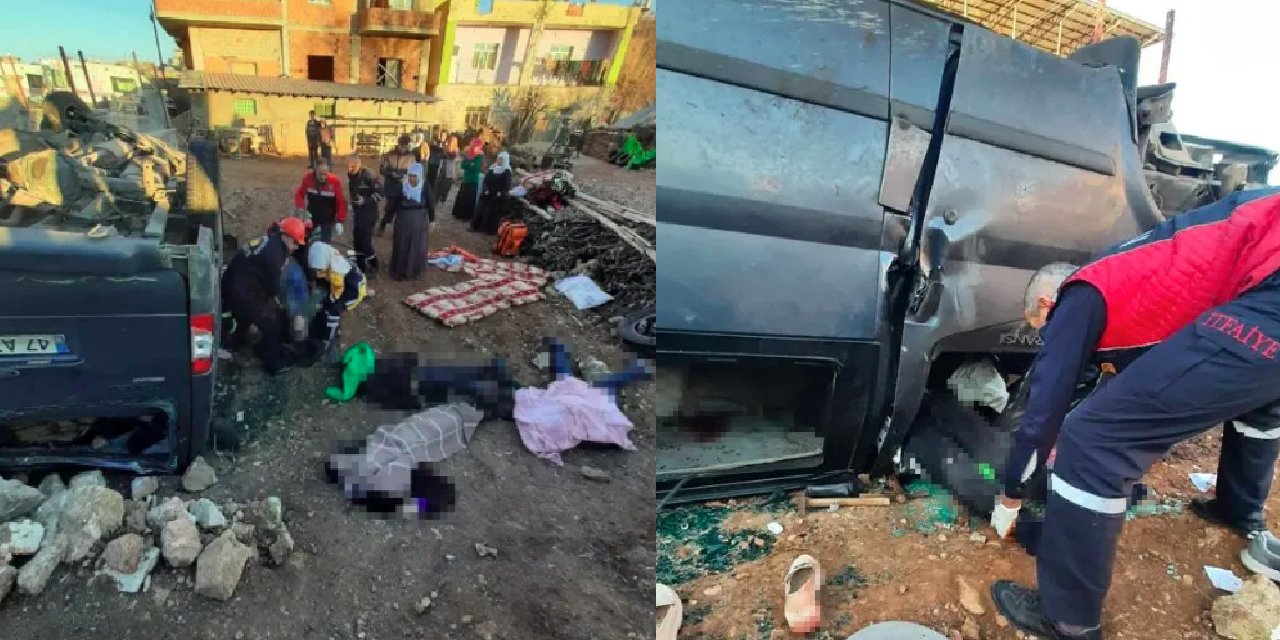 Mardin'de feci kaza: 6 ölü 5 yaralı