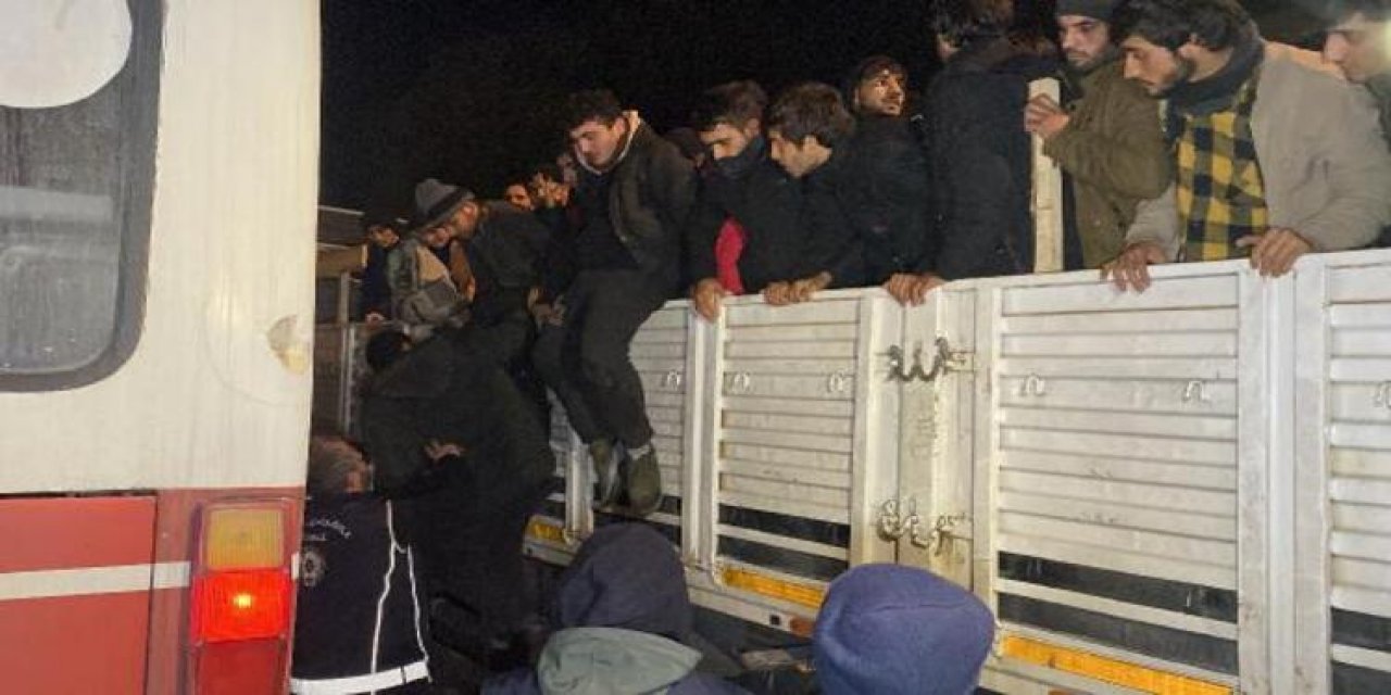 Kocaeli'de bir TIR dolusu kaçak göçmen yakalandı
