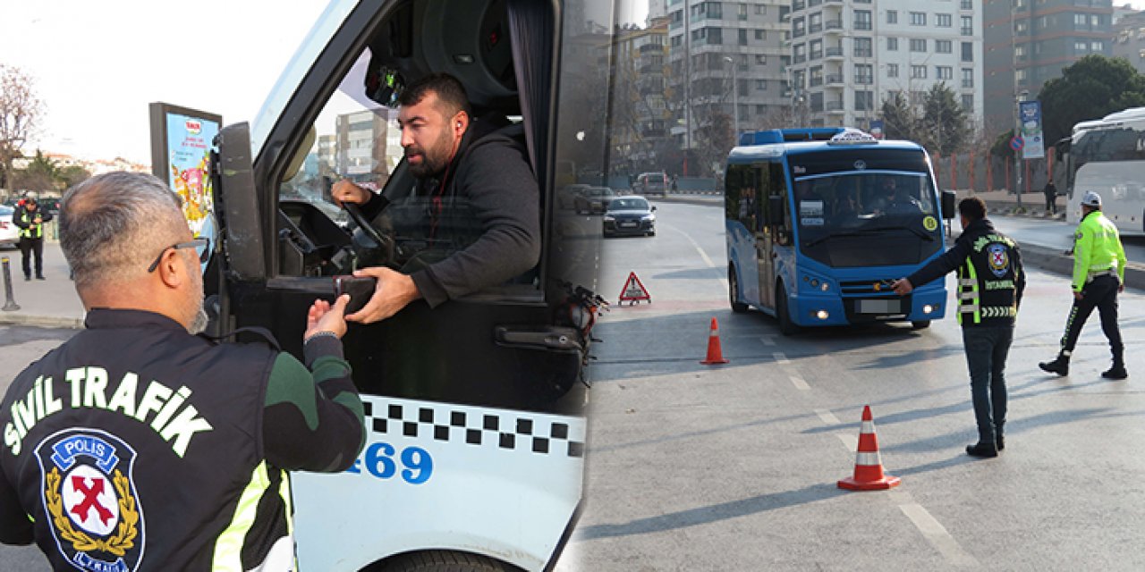 İstanbul’da yolcu kılığına giren polis minibüslerde denetim yaptı