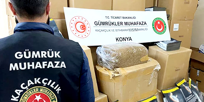 Konya’da tütün kaçakçılığı operasyonu: 2,7 ton tütün ele geçirildi