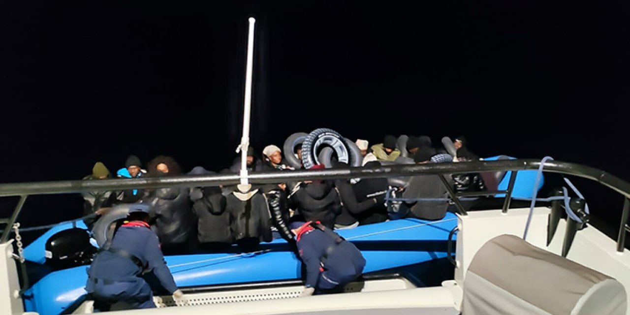 Bodrum’da 18 kaçak göçmen kurtarıldı