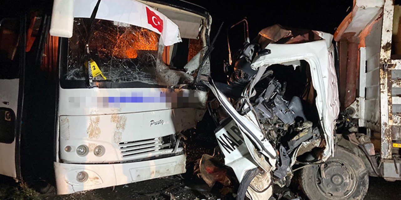 Tekirdağ’da feci kaza: 1 ölü 20 yaralı
