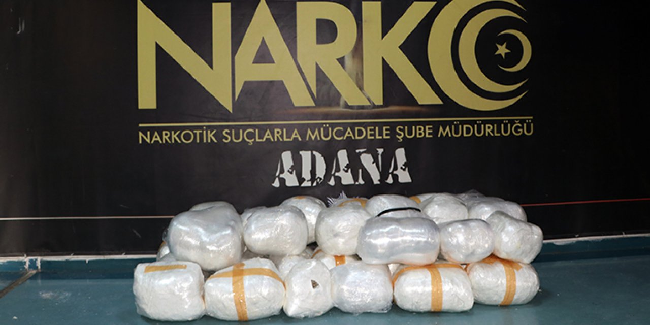 Adana’da 87 kilogram esrar yakalandı