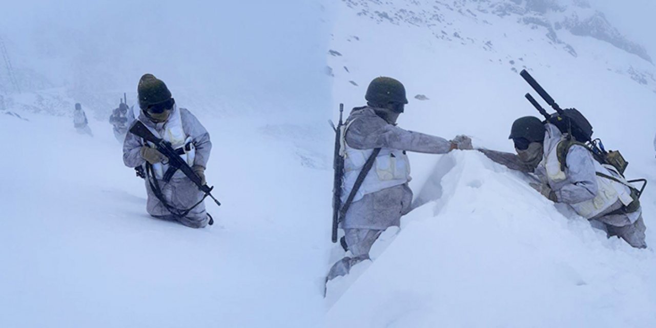 Mehmetçik eksi 20 derecede vatan nöbetine devam ediyor