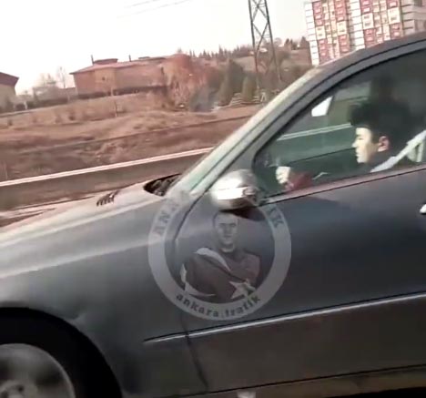 Ankara'da 'Çocuk şoför' skandalı: Araç sürerken böyle görüntülendi