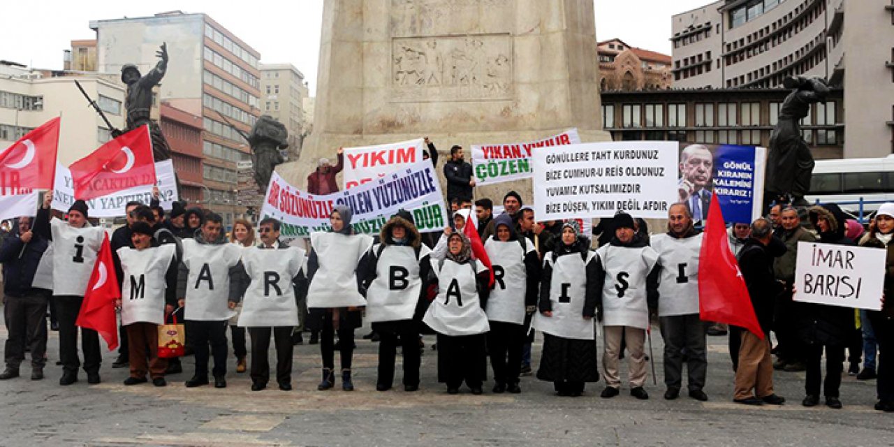 'İmar Barışı Mağdurları' yıkım değil çözüm istiyor