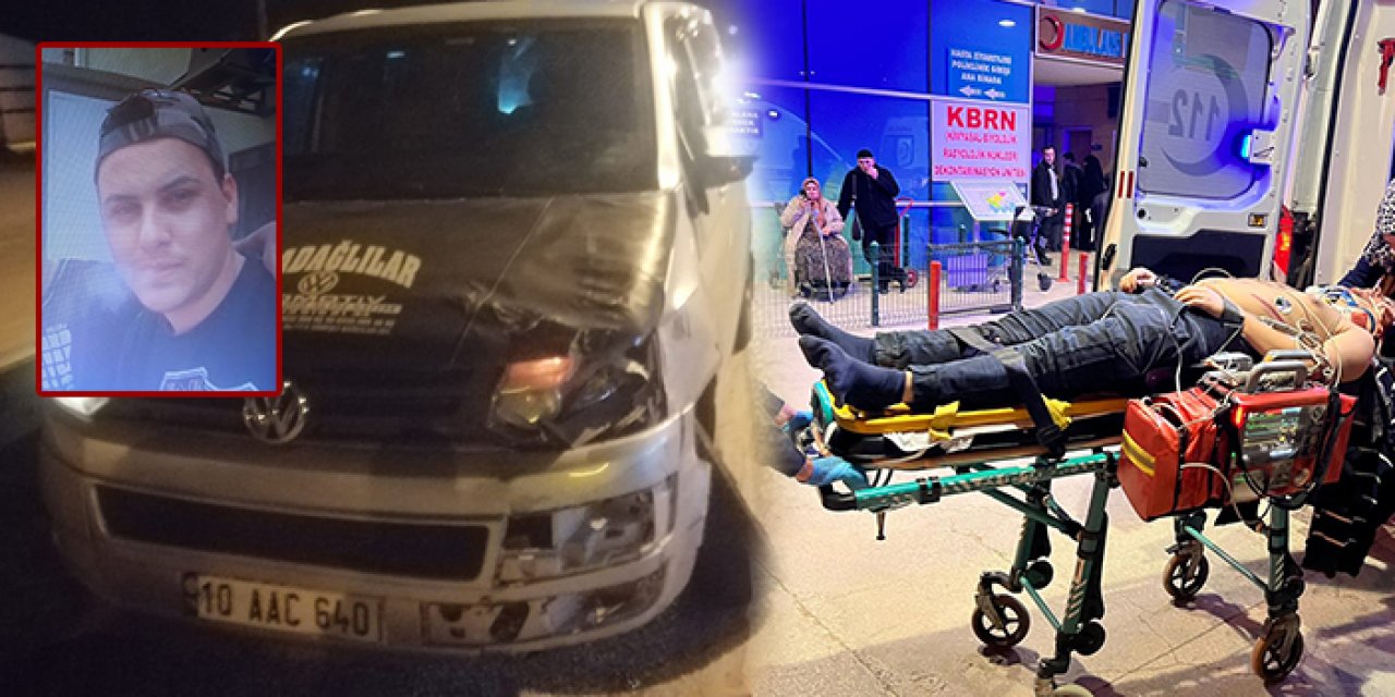 Bursa’da minibüs bisikletliye çarptı