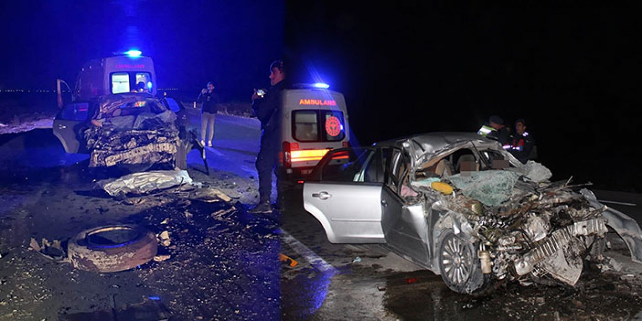 Aksaray’da otomobil kamyona çarptı: 3 ölü 1 yaralı